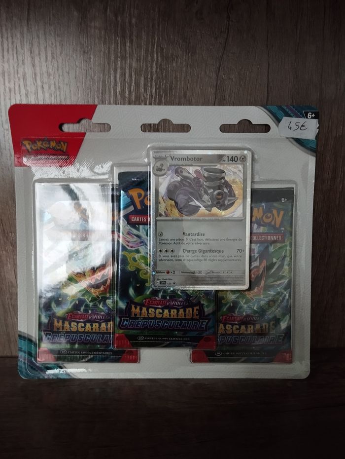 Pokémon tripack Mascarade crépusculaire triple illustration