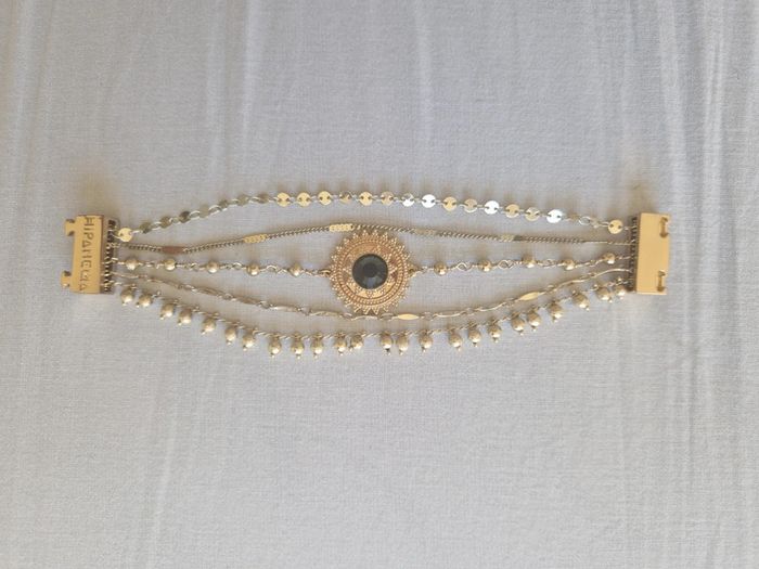 Bracelet hipanema magic gold sun soleil breloques doré - photo numéro 2