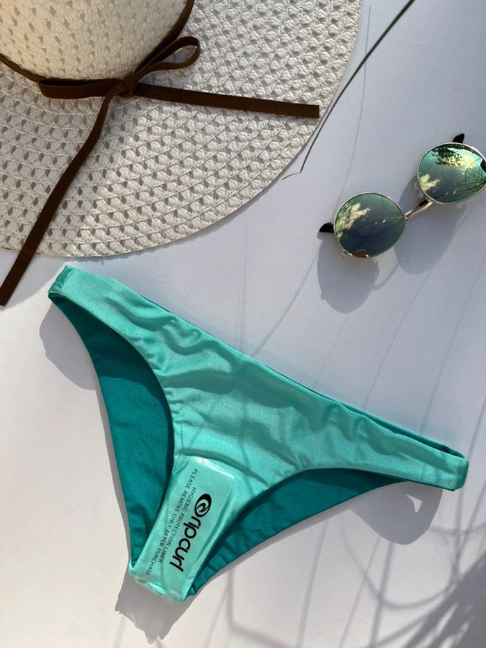 Bas de maillot de bain réversible en deux nuances de bleu - photo numéro 3