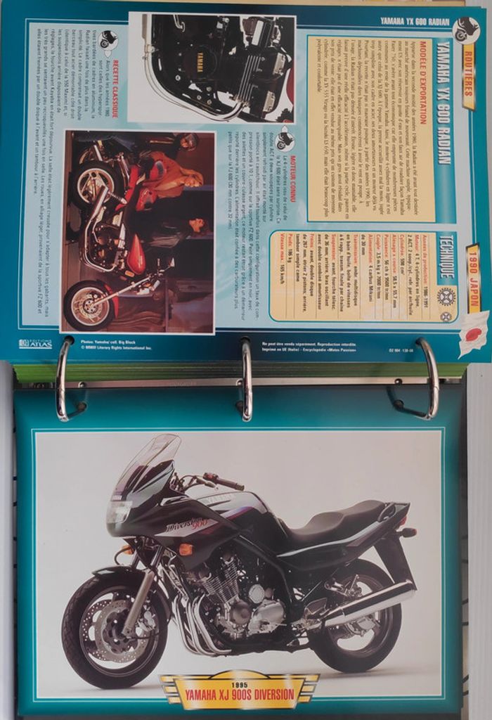 Classeur Motos Passion - Roadsters & Routières (217 fiches) - photo numéro 18