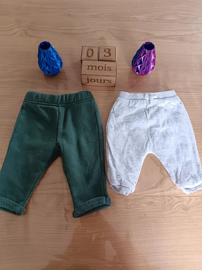 2 pantalons 3 mois