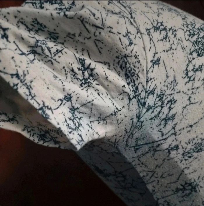 T-shirt blanc à motifs taille S Lacoste - photo numéro 8
