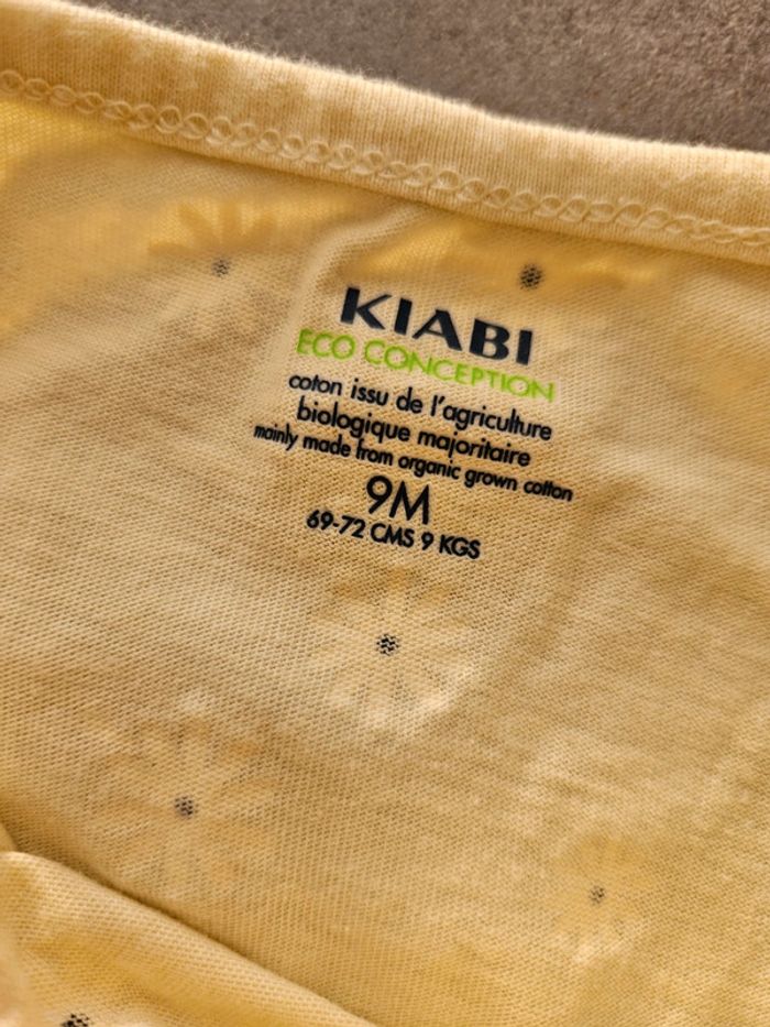Combishort jaune fleuris (9mois) - photo numéro 3