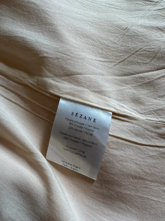 Robe Sézane Ombeline rose pale taille 36 - photo numéro 6