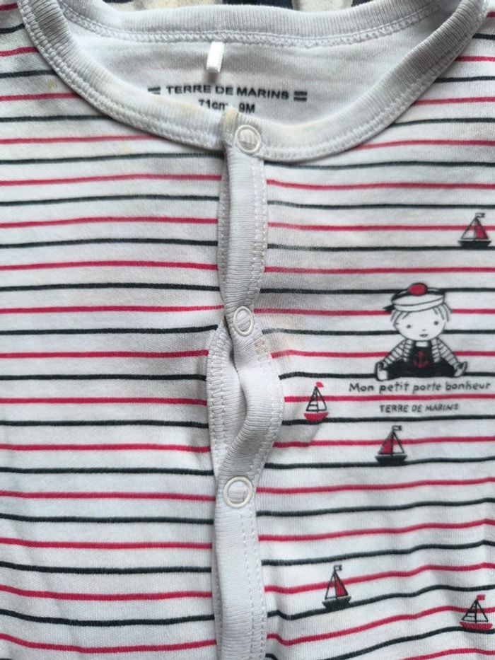 Lot de 2 pyjamas légers à rayures - photo numéro 4