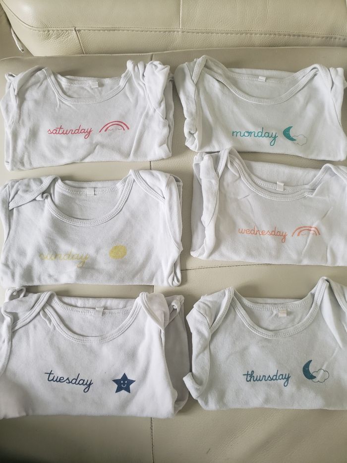 Lot de 6 bodies