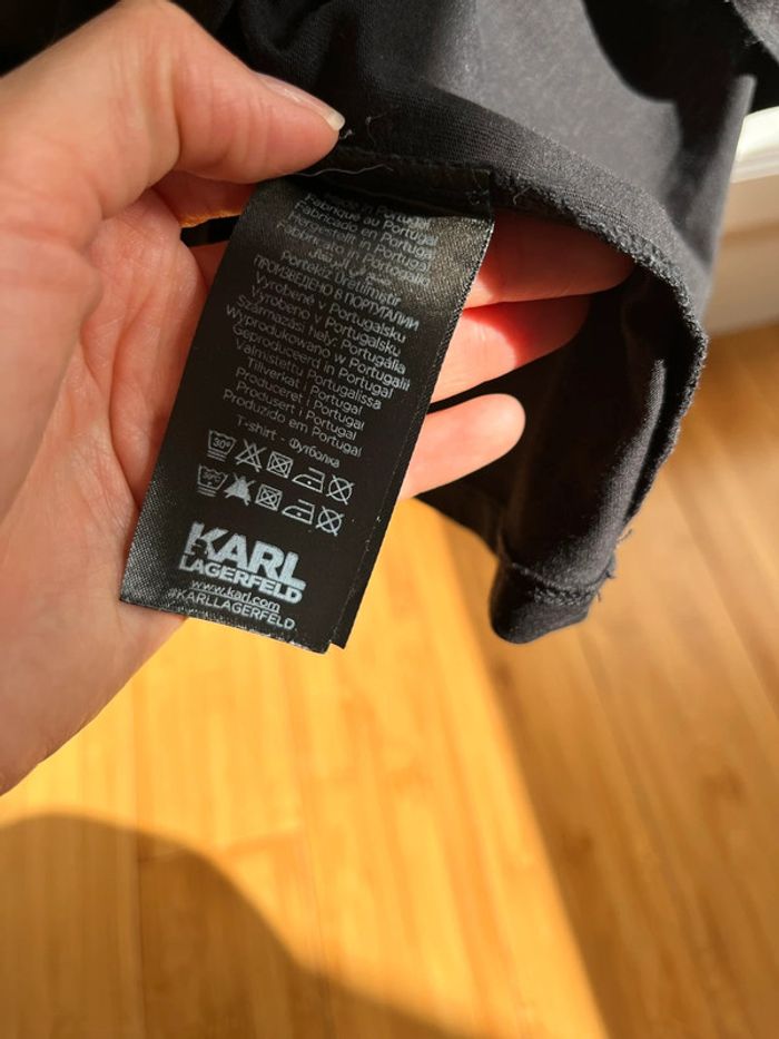 Teeshirt Karl lagerfeld noir S - photo numéro 3