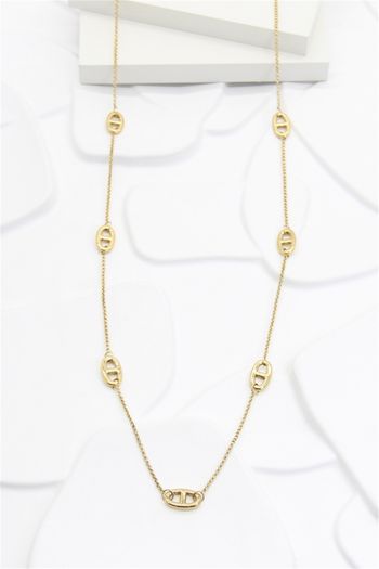Collier longue de 90cm en acier inoxydable 