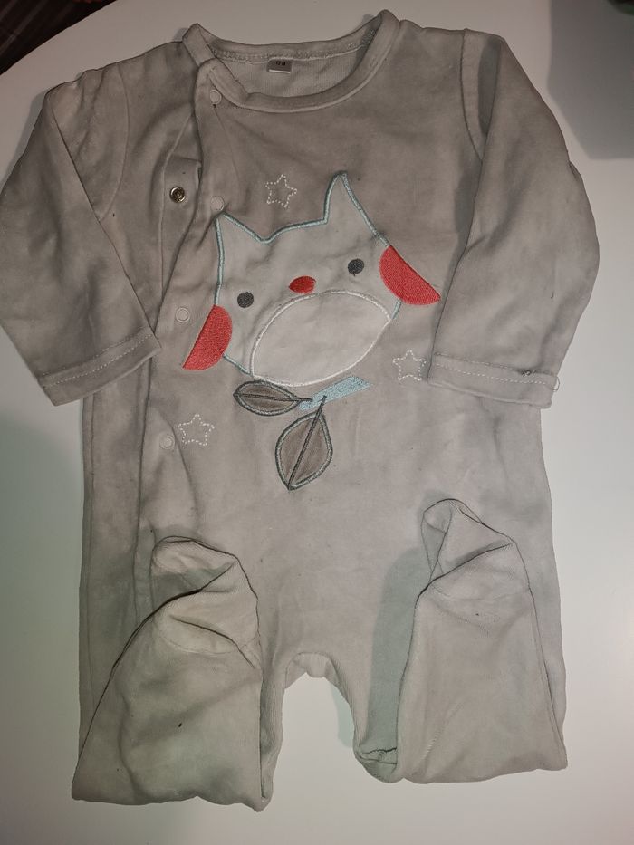 Pyjama pyjamas velours fin 12mois - photo numéro 1
