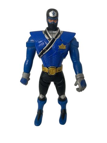 Figurine Power Rangers bleu flip Head 16 cm Bandai 2010