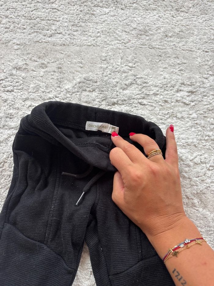 Pantalon noir jogging 6 mois - photo numéro 2