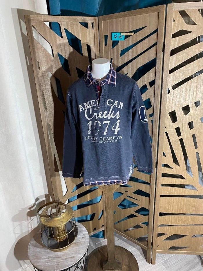 Pull chemise garçon 12 ans