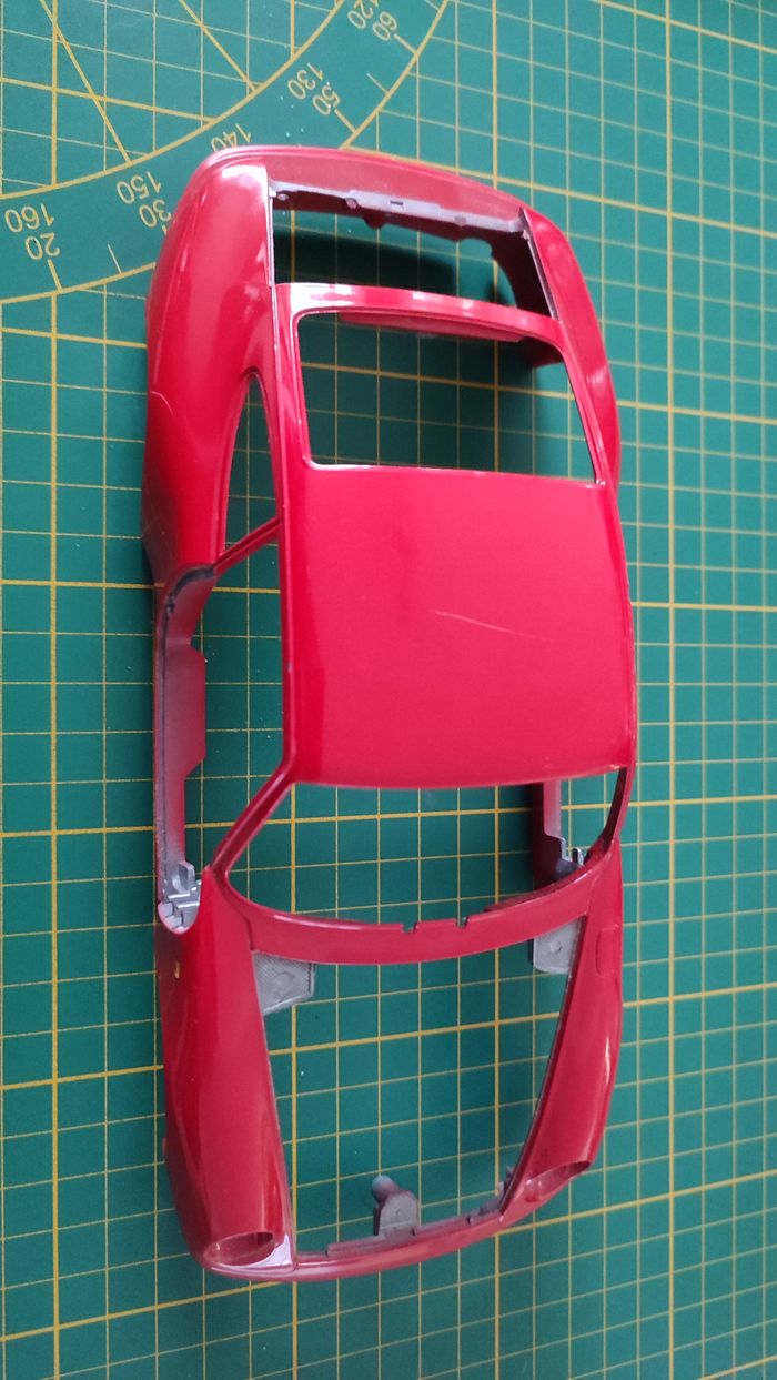 Carcasse carrosserie pièce détachée miniature Bburago burago Porsche 911 Carrera 1993 rouge 1/18 1/1 - photo numéro 4