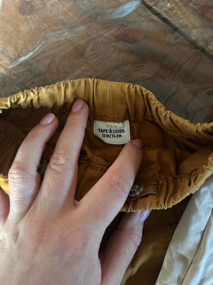 Lots de 2 pantalons style chino - photo numéro 3