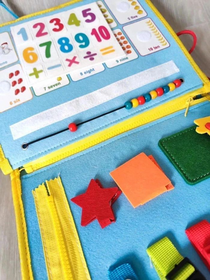 Livre éducatif en feutrine apprentissage - photo numéro 15