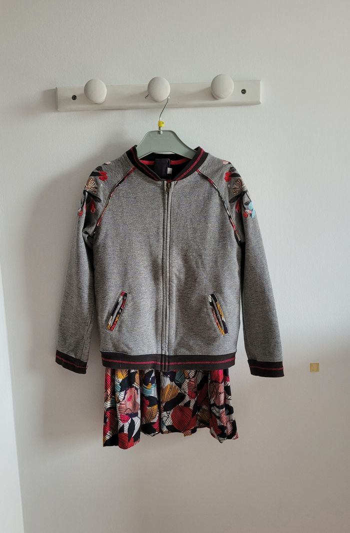 Ensemble robe et gilet catimini 6 ans - photo numéro 2