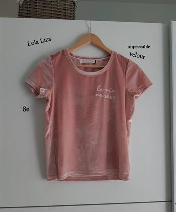 Top velours Lola Liza XS impeccable
