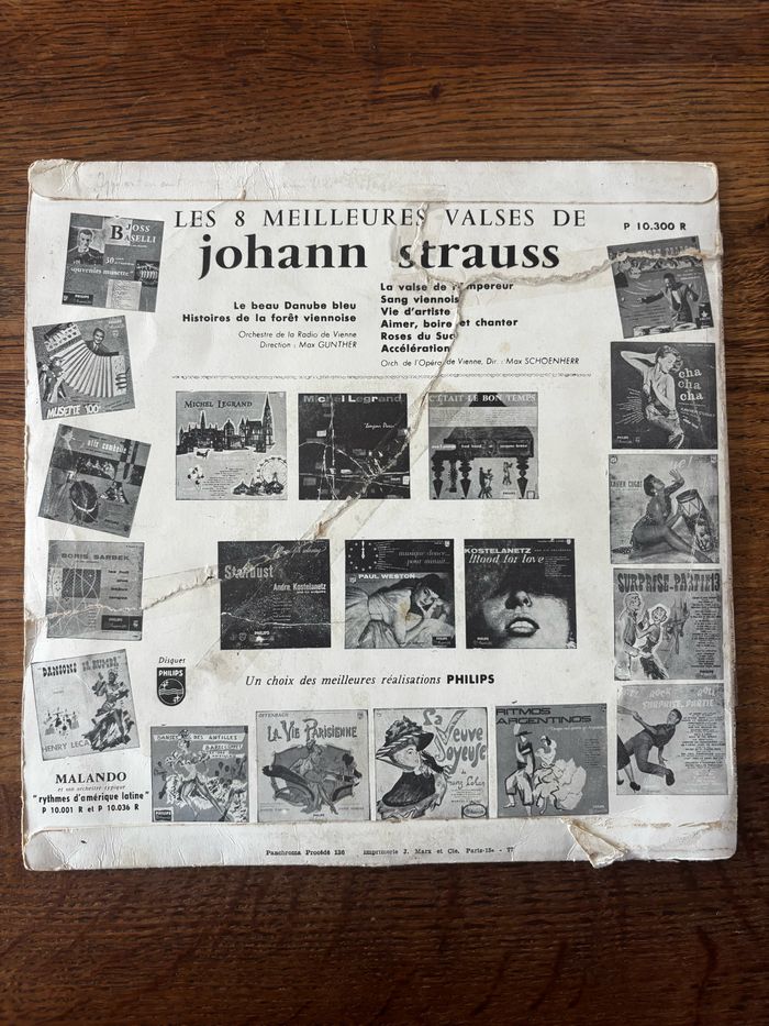 Vinyle 33 tours Les 8 meilleures valses de Johann Strauss - photo numéro 5