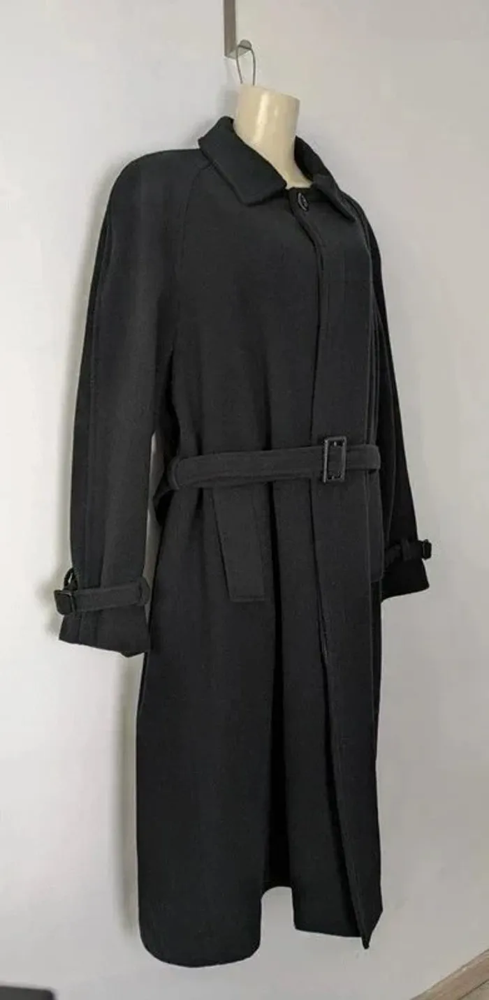 Manteau long en laine et cachemire - taille 46/48 - photo numéro 2