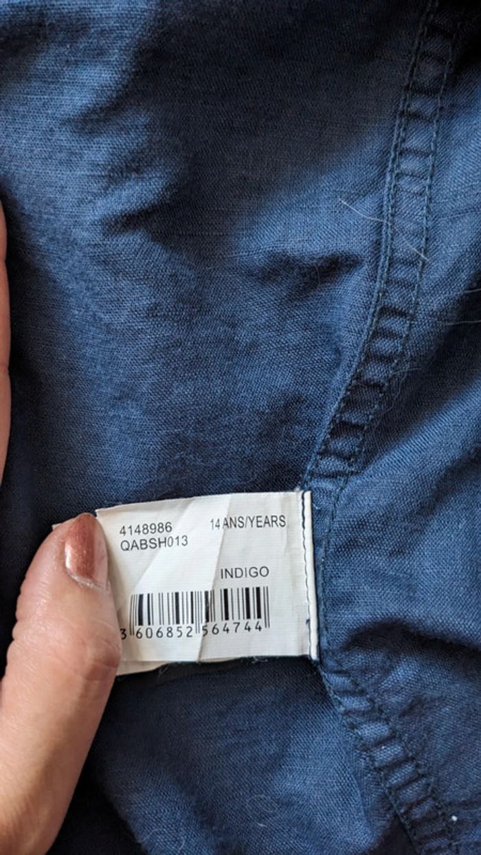 Chemise Casual Coton et Lin Marine Quicksilver M - photo numéro 12