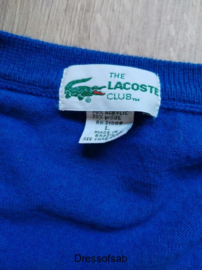Pull Lacoste Vintage 1980 Rare Femme laine - photo numéro 3