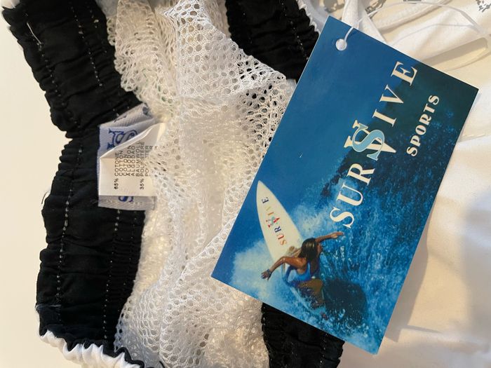 Short de bain blanc taille 8 ans survive sport - photo numéro 3