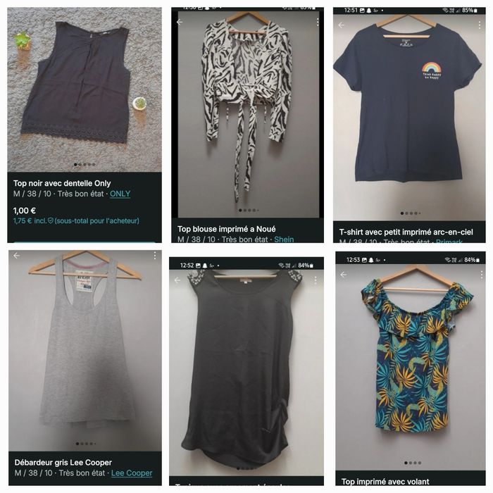 Lot vêtements femme Taille 38