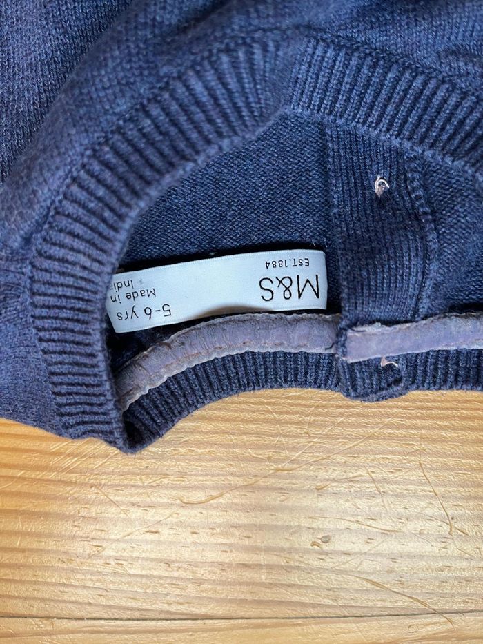 Robe pull bleue M&S 5-6 ans - photo numéro 4