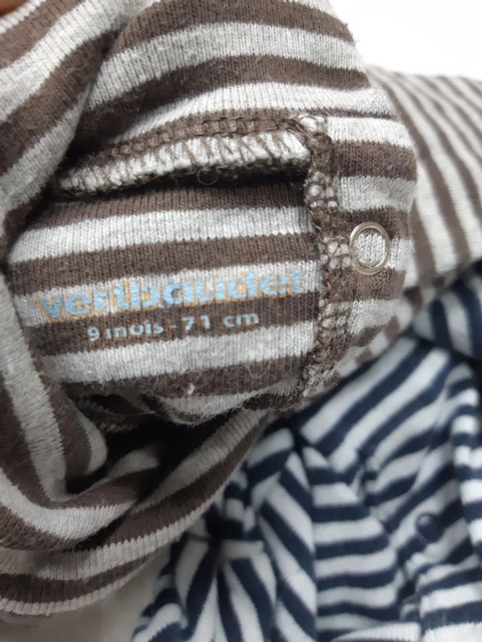 Lot de 3 sous pull à col roulé 9 mois - photo numéro 8