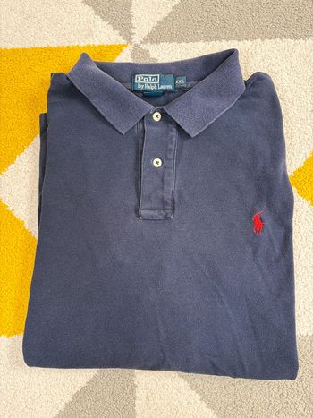 Polo Ralph Lauren | Bleu marine logo brodé rouge | Taille XXL