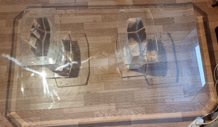 Table basse en verre