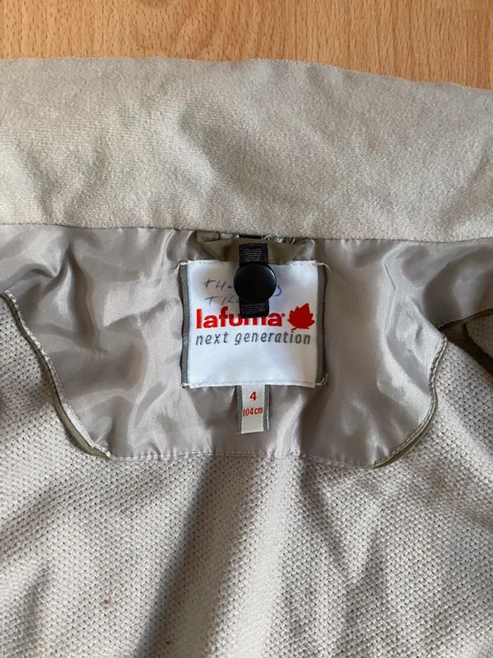 Belle veste/coupe-vent à capuchekaki Lafuma T. 4 ans/104 cm garçon - photo numéro 6