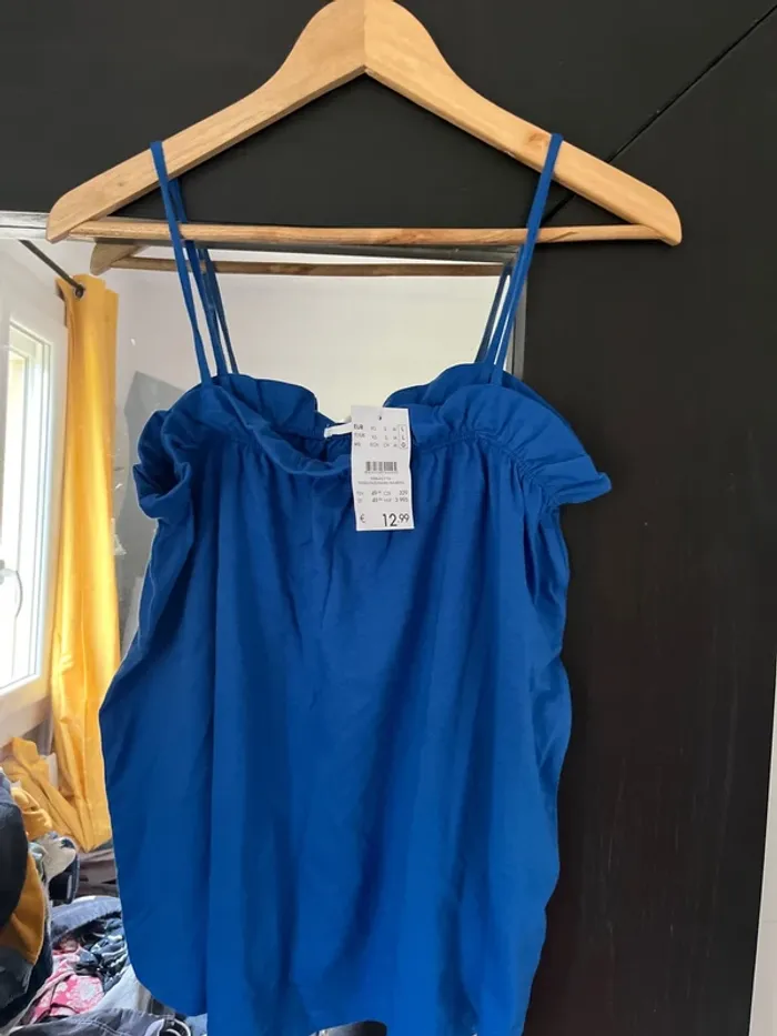 Débardeur neuf bleu Camaïeu