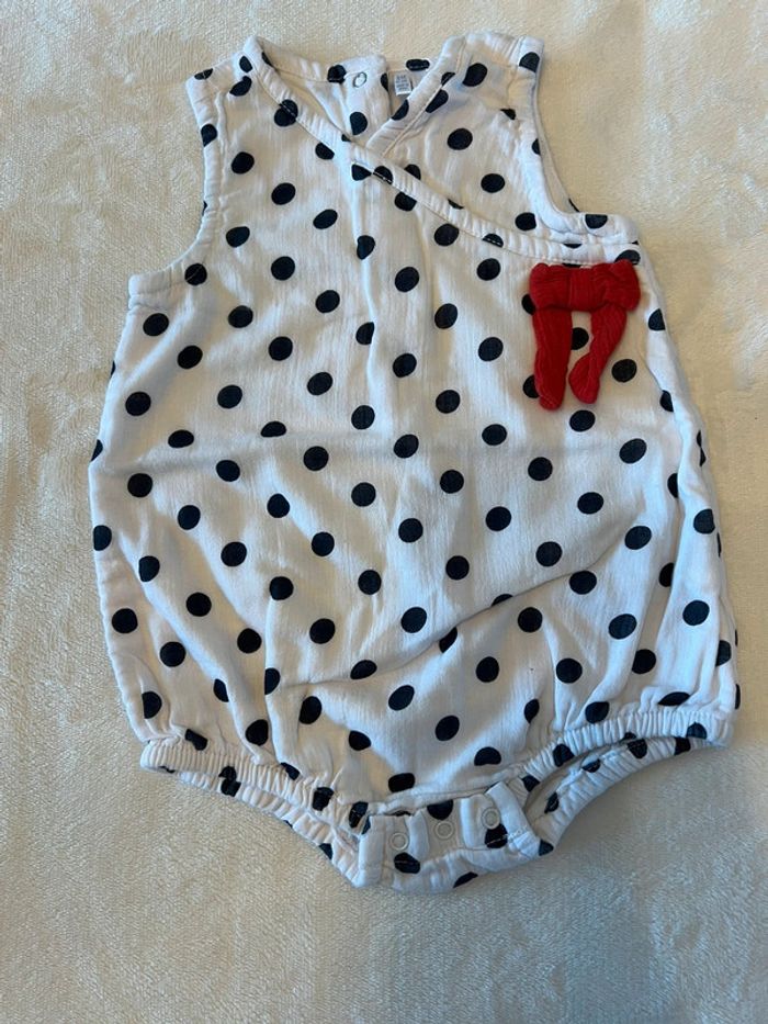Combinaison à petits pois taille 6M/67cm