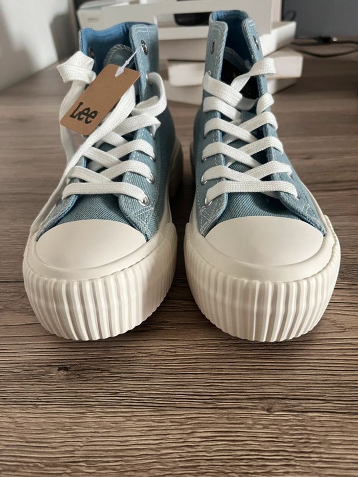 Baskets montantes Lee 37 – bleu jean clair neuves rentrée - photo numéro 3