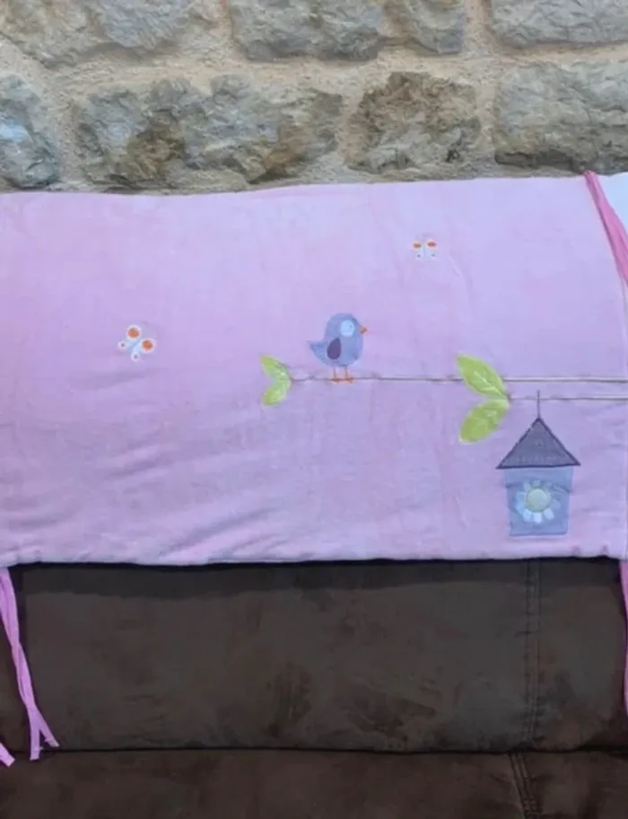 Lot Gigoteuses hiver 0-6 mois + Tour de Lit Coordonné Velours Rose Babies’R’Us - photo numéro 4