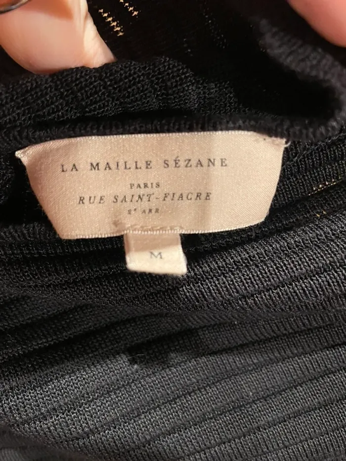 Pull Sezane t M noir - photo numéro 3