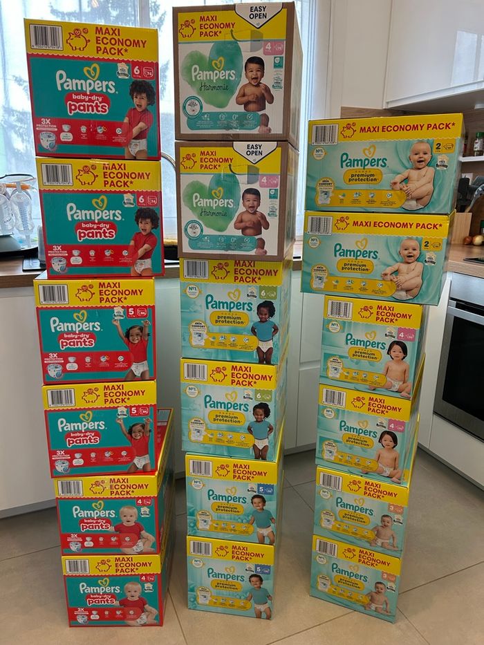 Couches Pampers Premium ou Pants Baby dry - photo numéro 2