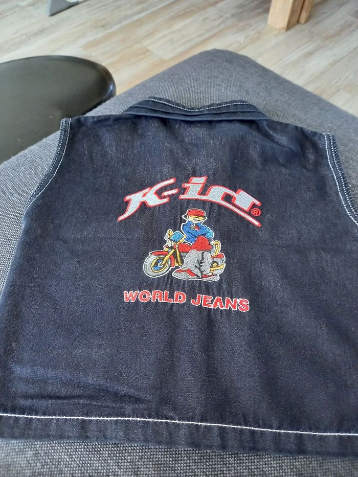 Veste en jean sans manche - photo numéro 2