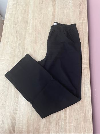 Pantalon noir en toile