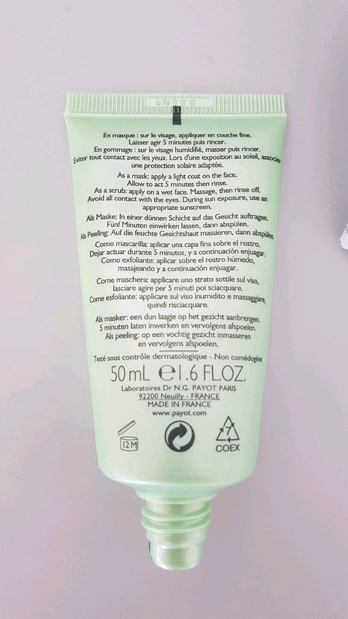 Masque purifiant Payot - photo numéro 4