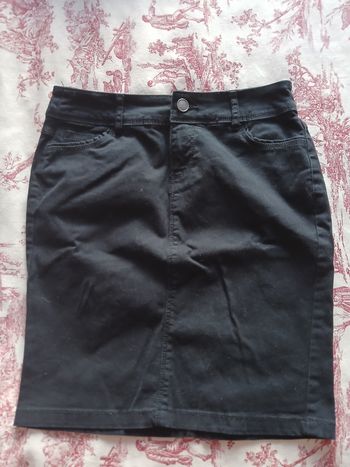 Jupe jean noir 5 poches taille 34 camaieu