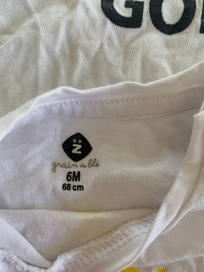 Lot de 3 t shirts été fille 6 mois - photo numéro 2