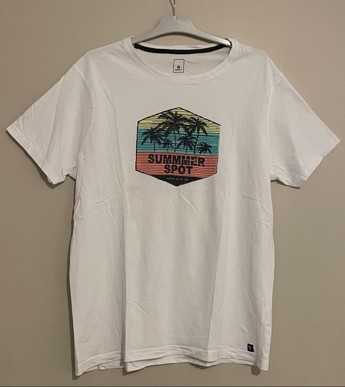 T-shirt blanc imprimé - Taille L