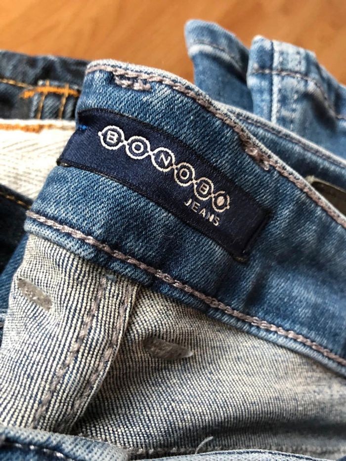 👖 LOT : 2 jeans denim droits et taille haute - Taille 40 (Bonobo / Nixon) - photo numéro 4