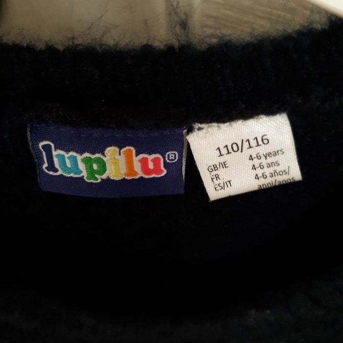 Pull fille Lupilu 4-6 ans bleu marine avec ourson - photo numéro 6