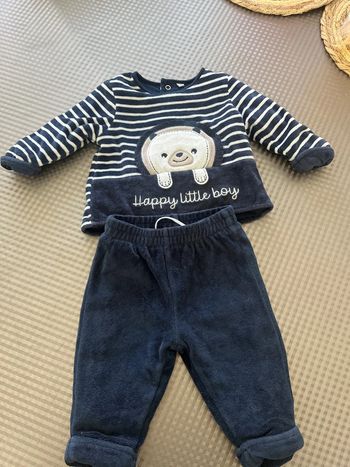 Ensemble bleu garçon 6 mois