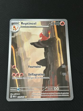 Pokemon 151 Reptincel AR 169/165 ⚠️ Défaut