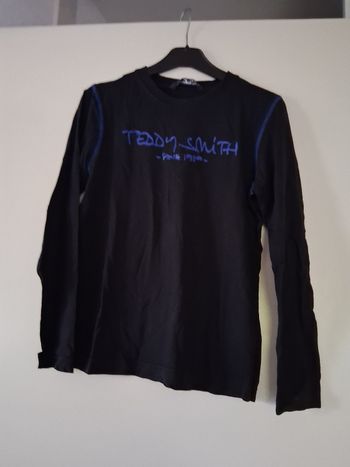 Sweat shirt " teddy smith" noir " t- 12 ans