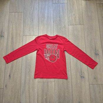Maillot manche longue rouge. Neuf. Garçon 10 ans. Marque Gémo